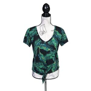 GUESS M Tropical Front‎ Tie T-Shirt